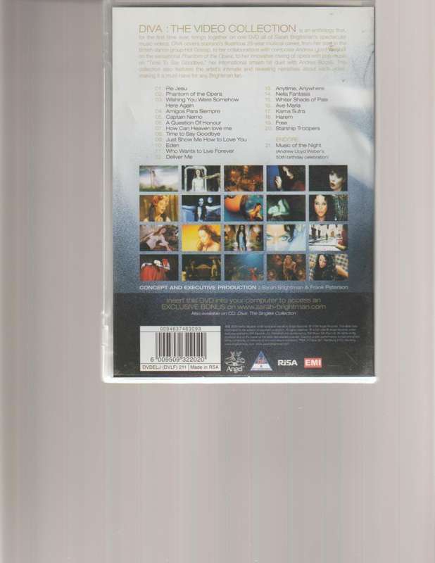 DIVA, SARAH BRIGHTMAN, THE VIDEO COLLECTION