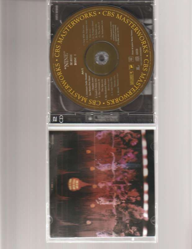 RAUL JULIA "NINE" THE MUSICAL DOUBLE CD SET