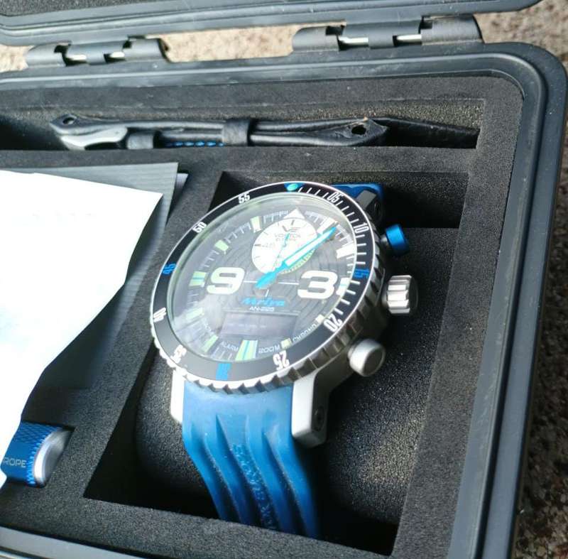 VOSTOK MRIYA WATCH IN HARD CASE WITH LEATHER & SILICONE STRAPS LIMITED EDITION NR. 157/3000