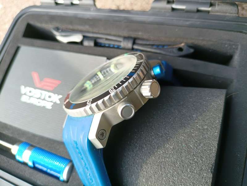 VOSTOK MRIYA WATCH IN HARD CASE WITH LEATHER & SILICONE STRAPS LIMITED EDITION NR. 157/3000