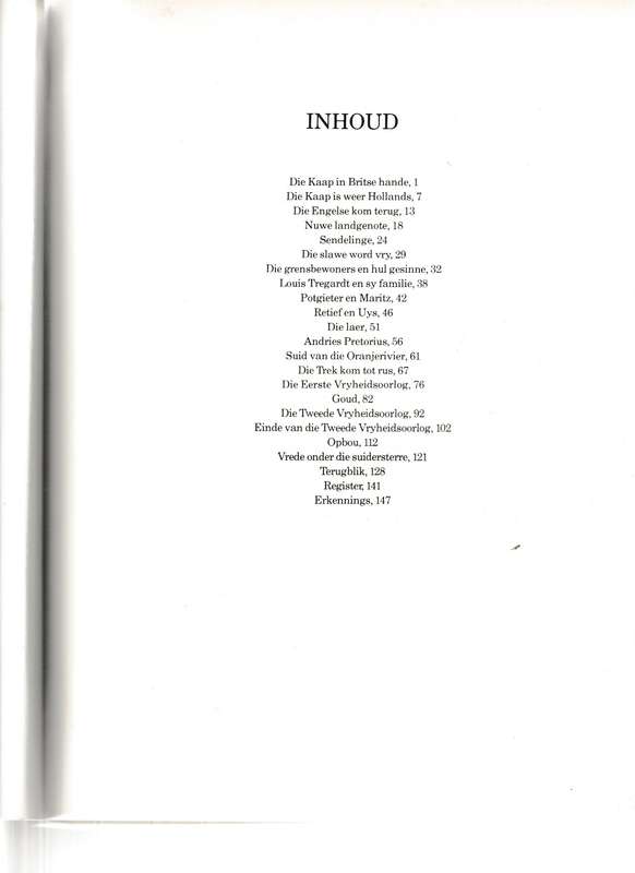 VAN OORLOE EN VREDE ONDER DIE SUIDERSTERRE 1795-1910 deur A.J BOESEKEN