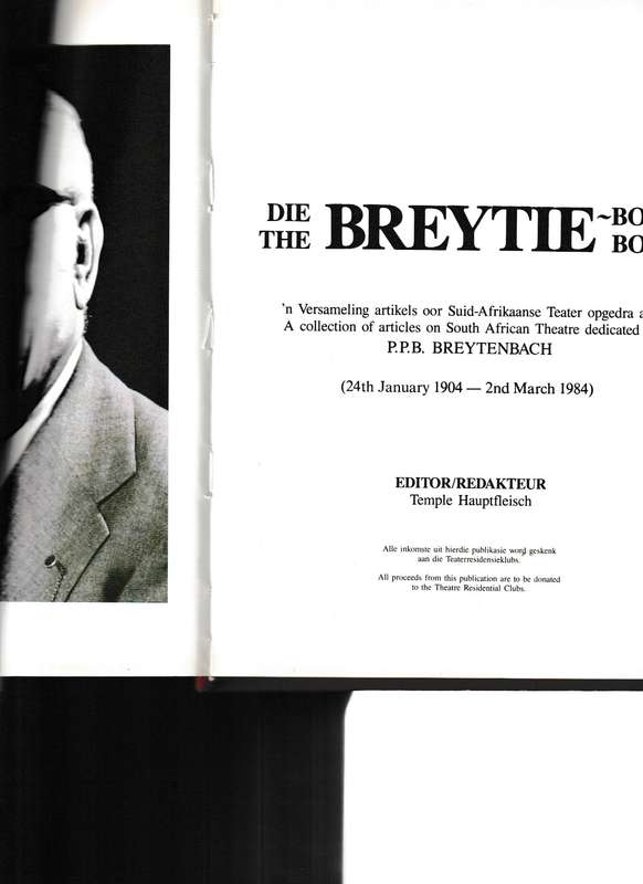 DIE BREYTIE BOEK, OPLAAG BEPERK TOT 500 EKSEMPLARE