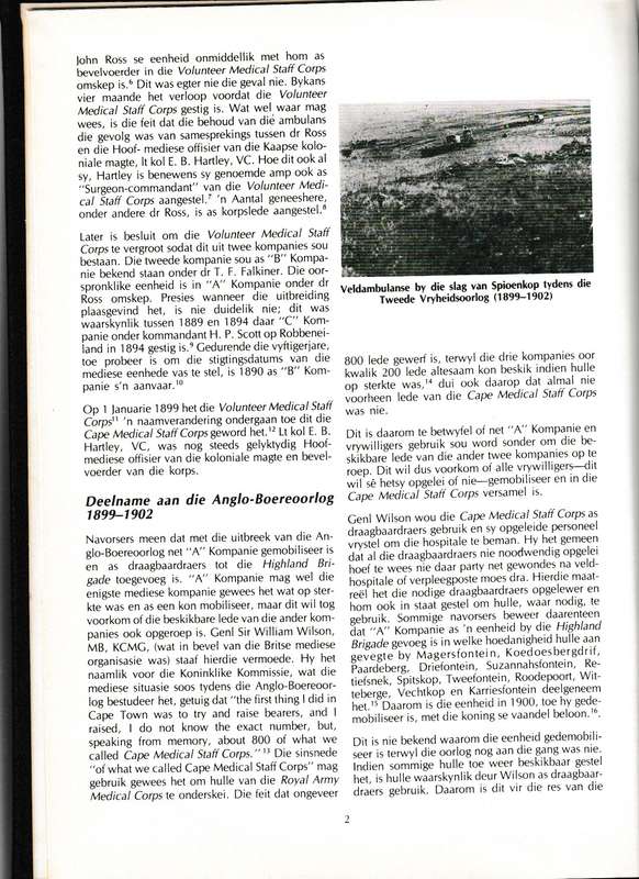 MILITERE GENEESKUNDE IN SUID-AFRIKA 1913-1983
