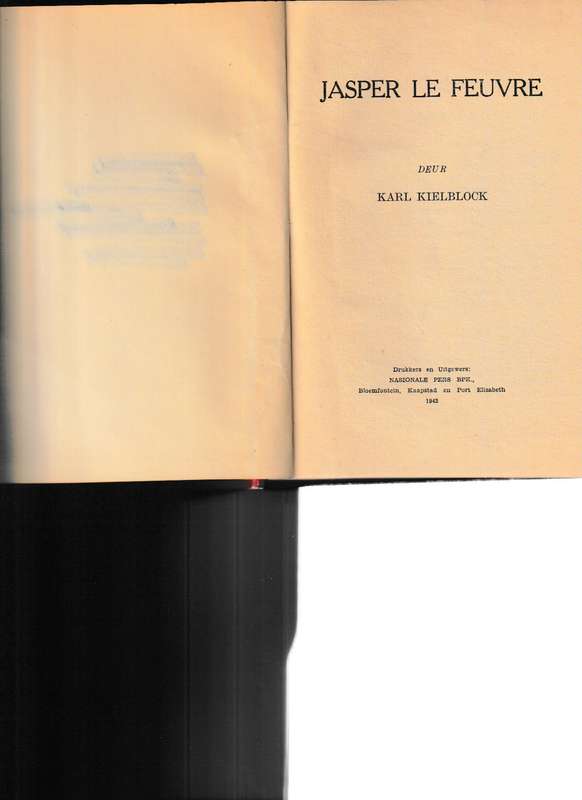 JASPER LE FEUVRE deur KARL KIELBLOCK