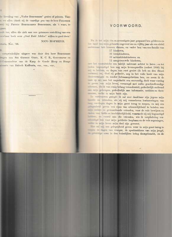 BLADEN UIT DE MEMOIRS VAN PETRUS BORCHARDUS BORCHERDS