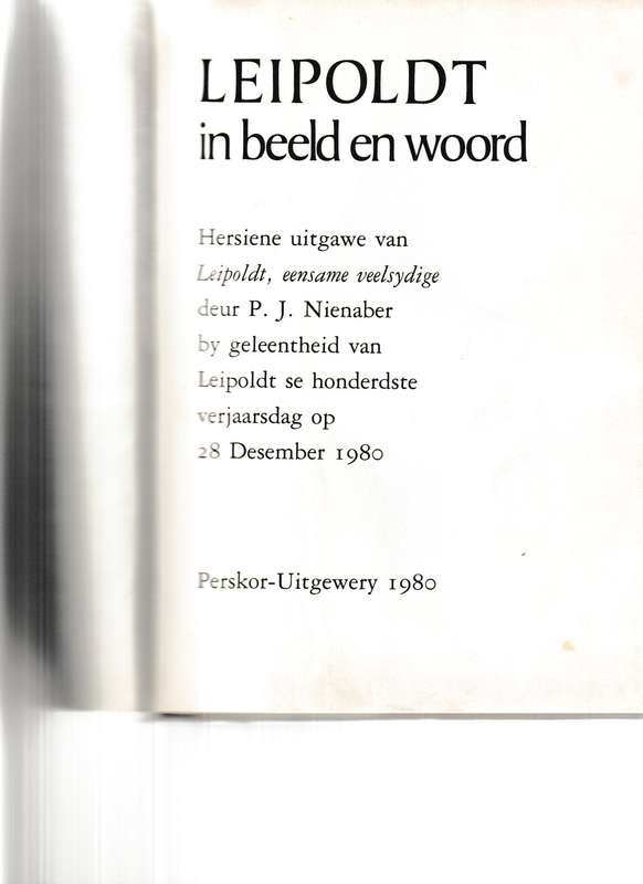LEIPOLDT: IN BEELD EN WOORD