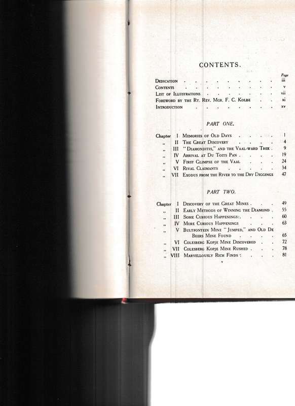 THE GRAND OLD DAYS OF THE DIAMOND FIELDS by GEORGE BEET 1 ST. ED.
