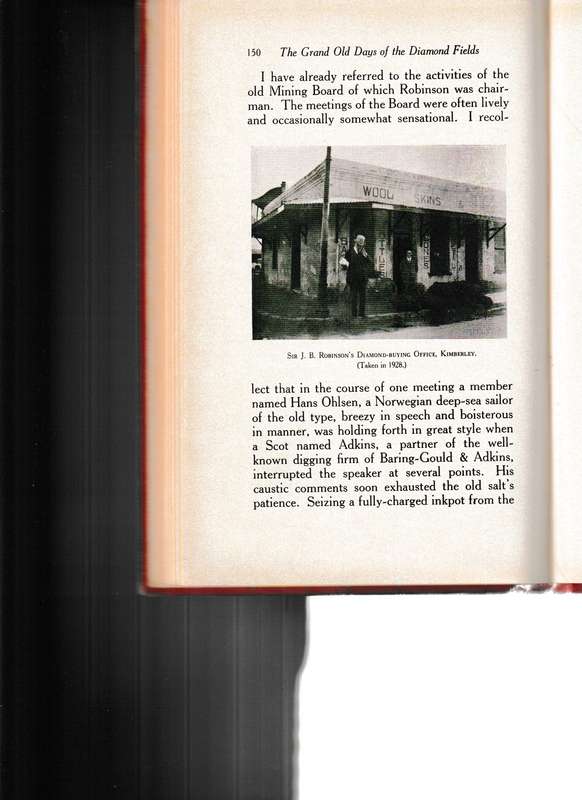 THE GRAND OLD DAYS OF THE DIAMOND FIELDS by GEORGE BEET 1 ST. ED.