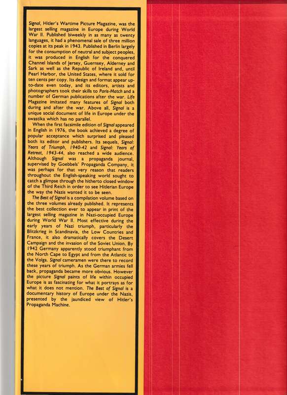 THE BEST OF SIGNAL, HITLER'S WARTIME PICTURE MAGAZINE