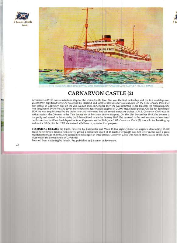 UNION - CASTLE LINE