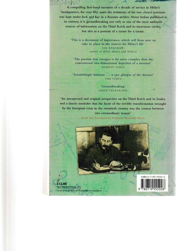 THE HITLER BOOK: THE SECRET DOSSIER PREPARED FOR STALIN