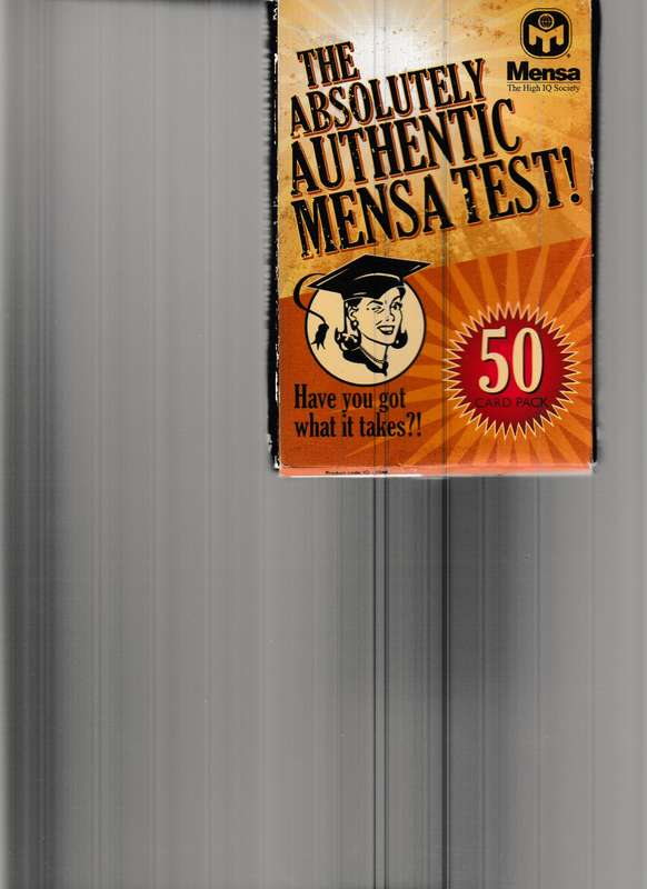 THE ABSOLUTELY AUTHENTIC MENSA TEST (SEALED)