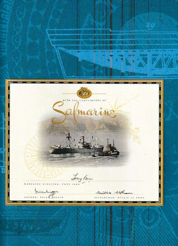 SAFMARINE 1946-1996 *SIGNED*