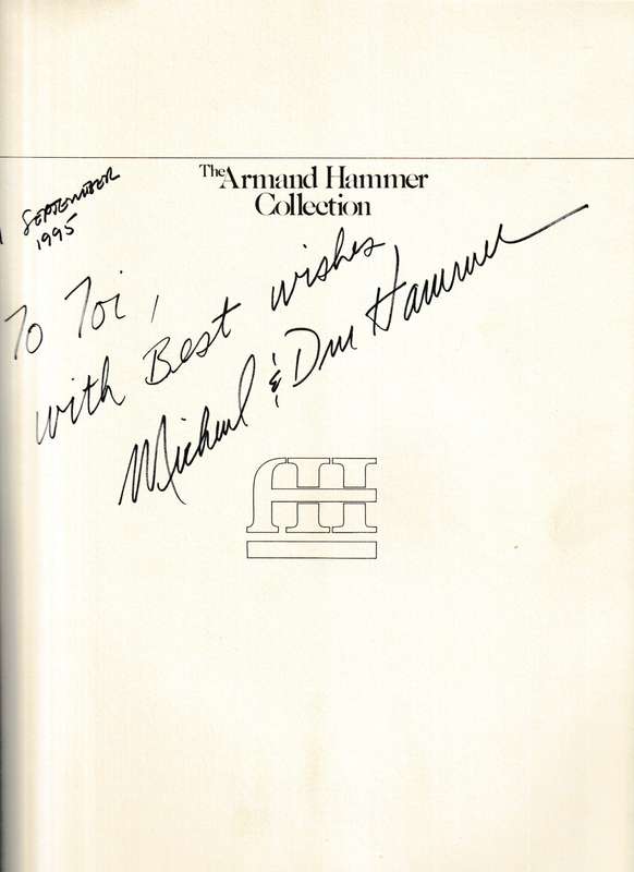 THE ARMAND HAMMER COLLECTION *SIGNED* and HAMMER by ARMAND HAMMER