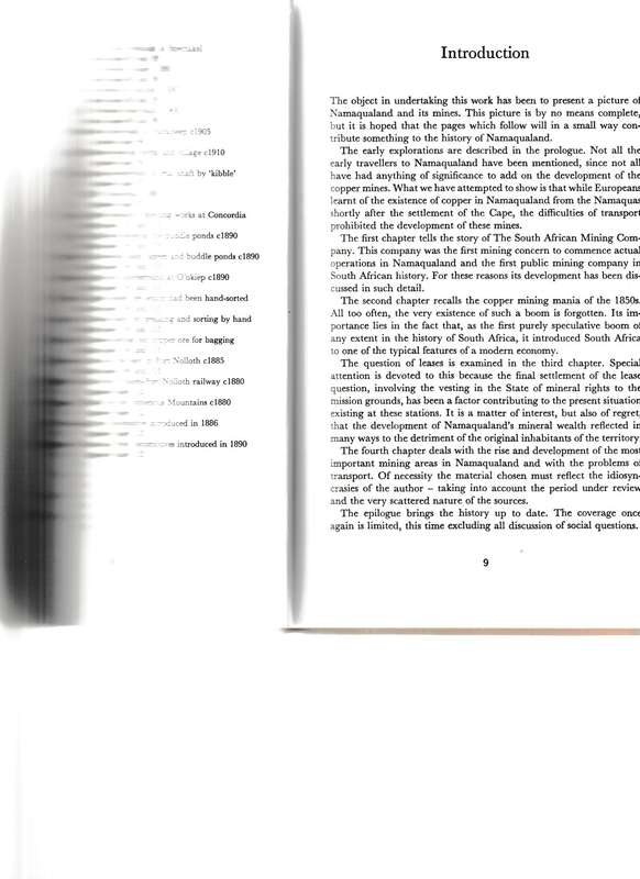 A HISTORY OF COPPER MINING IN NAMAQUALAND 1846-1931