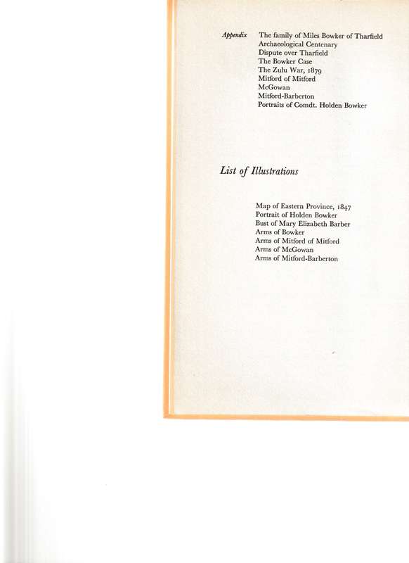 COMDT. HOLDEN BOWKER: AN 1820 SETTLER BOOK INCLUDING UNPUBLISHED RECORDS OF FRONTIER WARS