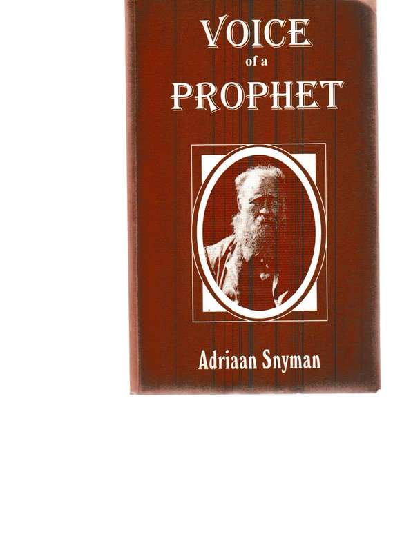 VOICE OF A PROPHET by ADRIAAN SNEYMAN