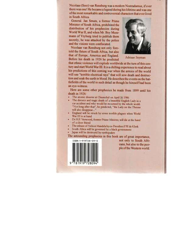 VOICE OF A PROPHET by ADRIAAN SNEYMAN