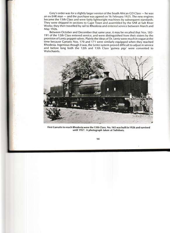 STEAM LOCOMOTIVES OF RHODESIA RAILWAYS