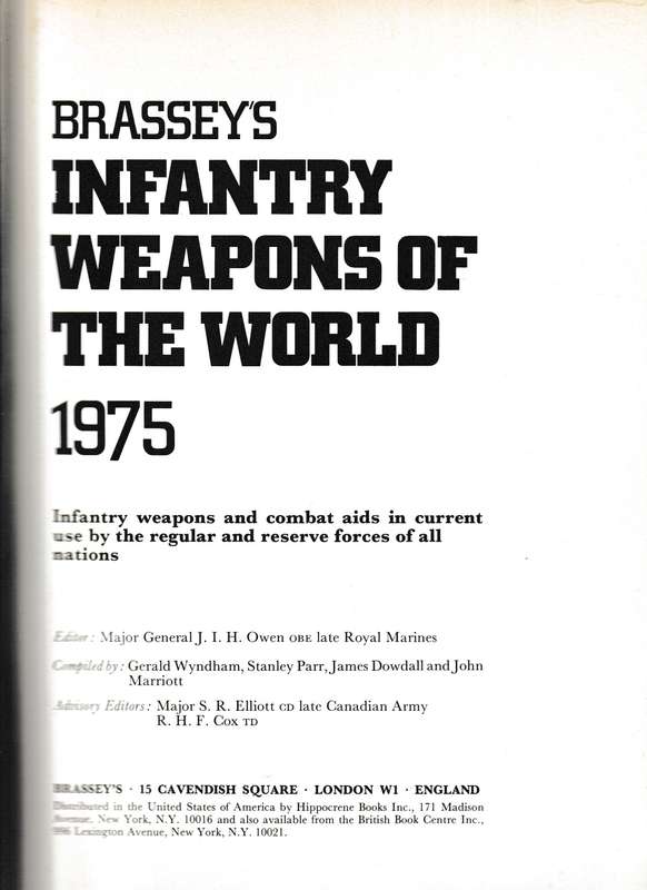 BRASSEY'S INFANTRY WEAPONS OF THE WORLD 1975