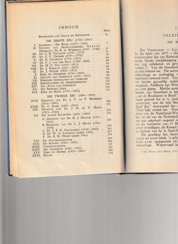 GEDENKBOEK VAN DIE NED. GEREF. GEMEENTE SWARTLAND TWEEDE EEUFEES 1745-1945