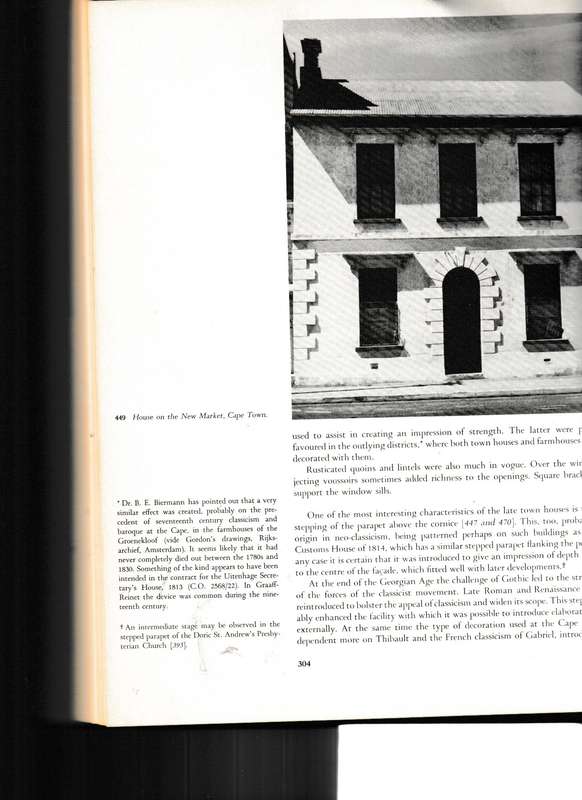 EARLY NINETEENTH CENTURY ARCHITECTURE IN SOUTH AFRICA: STUDY OF TWO CULTURES 1795-1837