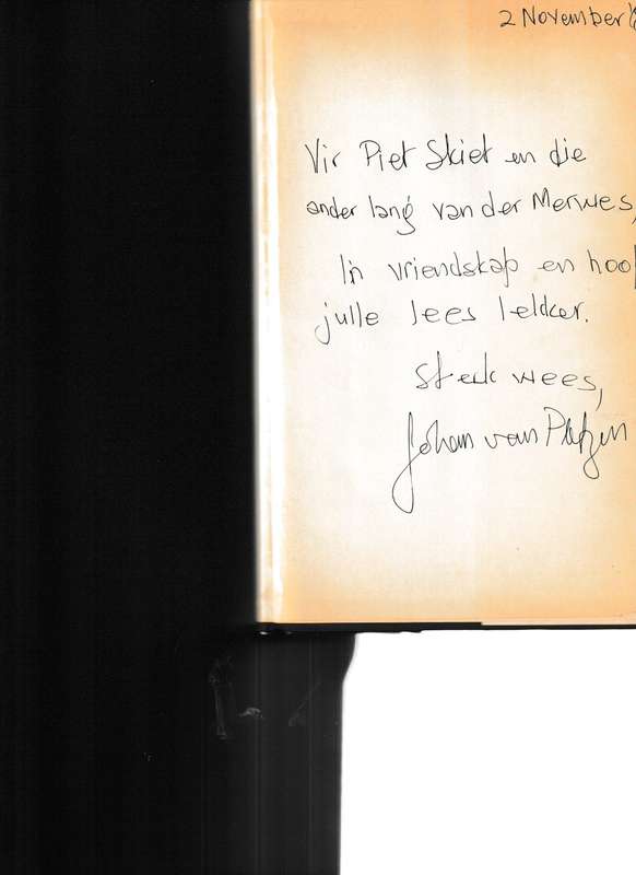 MA SE VIR SUSSIE, WEER BRIEWE VAN KLEINJAN *GETEKEN MET INSKRYWING*