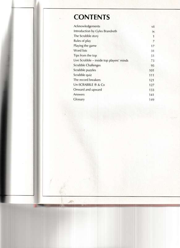 THE ULTAMATE SCRABBLE BOOK