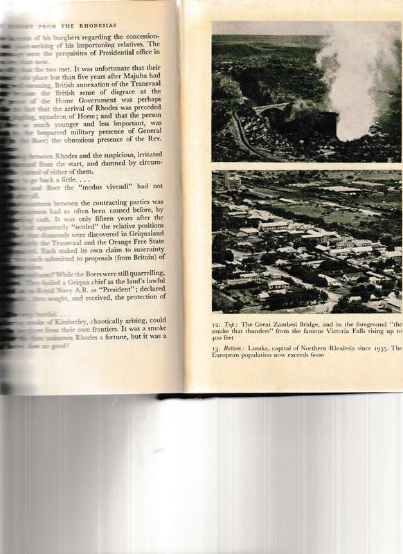 REPORT FROM THE RHODESIAS by H. MACLEAR BATE