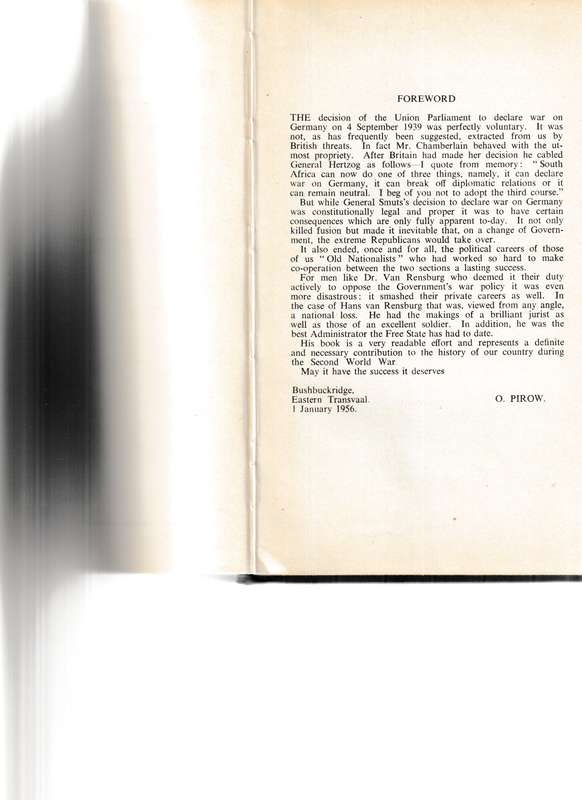 THEIR PATHS CROSSED MINE: MEMOIRS OF THE COMMADANT-GENERAL OF THE OSSEWA-BRANDWAG