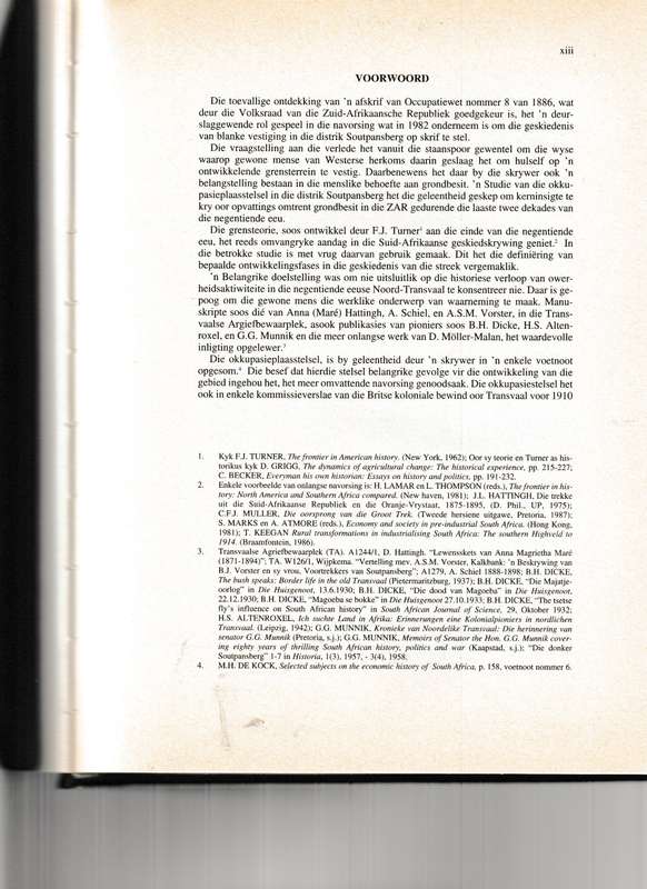ARGIEF JAARBOEK 1997: OKKUPASIESTELSEL IN SOUTPANSBERG deur J.W.N. TEMPELHOFF