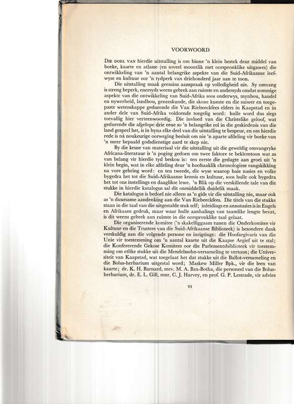 BOEKSPIEEL VAN SUID AFRIKA: KATALOGUS VAN 'N UITSTALLING VAN BOEKE, ATLASSE EN KAARTE IN DIE S.A. BI