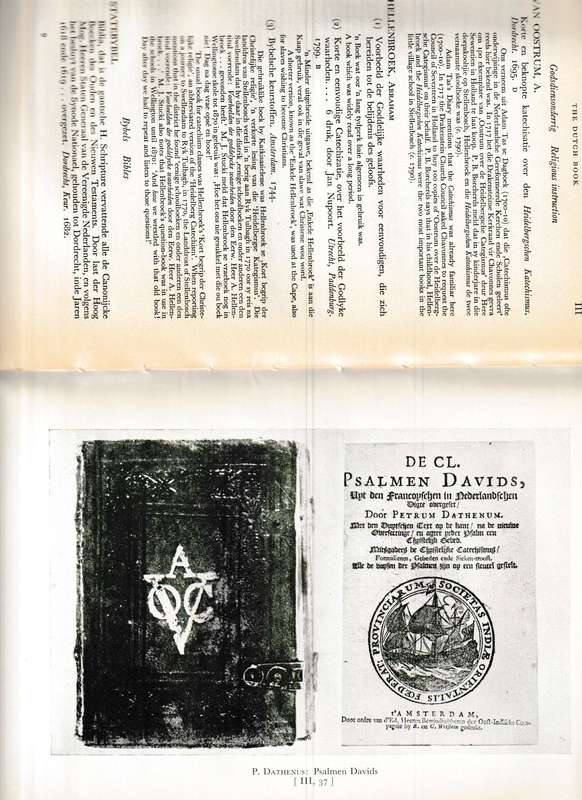 BOEKSPIEEL VAN SUID AFRIKA: KATALOGUS VAN 'N UITSTALLING VAN BOEKE, ATLASSE EN KAARTE IN DIE S.A. BI