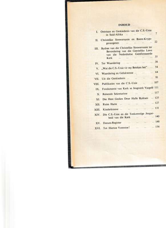 STREWERS-GEDENKBOEK 1901-1951, VYFTIG JAAR VAN CHRISTELIKE DIENS