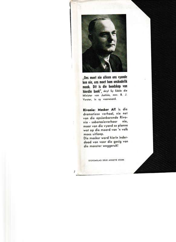 RIVONIA, MASKER AF! deur LAURITZ STRYDOM