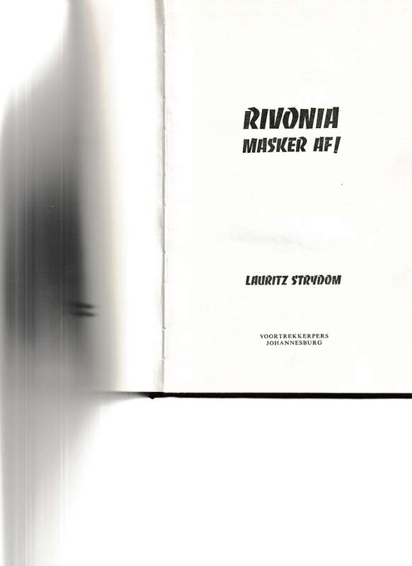 RIVONIA, MASKER AF! deur LAURITZ STRYDOM