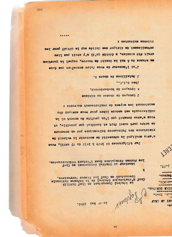 AUSWARTIGES AMT 1939/41 NO. 6 DIE GEHEIME ACTEN VAN DEN FRANSCHEN GENERALEN STAFF