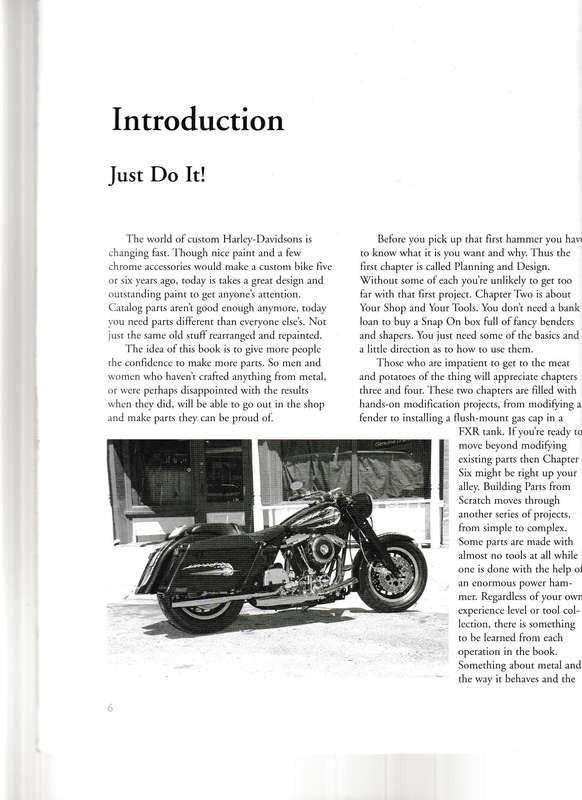 HARLEY-DAVIDSON, SHEET METAL FABRICATION: MAKE AND MODIFY FENDERS, TANKS AND SIDE COVERS