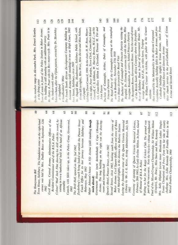 A SEQUENCE OF TIME: THE STORY OF SALSBURY, RHODESIA 1900-1914