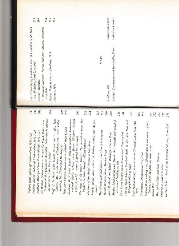 A SEQUENCE OF TIME: THE STORY OF SALSBURY, RHODESIA 1900-1914