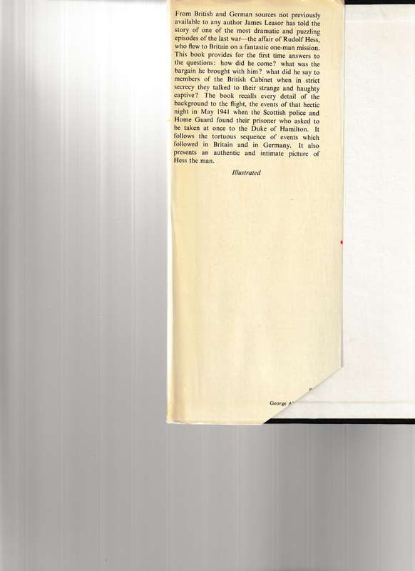 RUDOLF HESS: THE UNINVITED ENVOY
