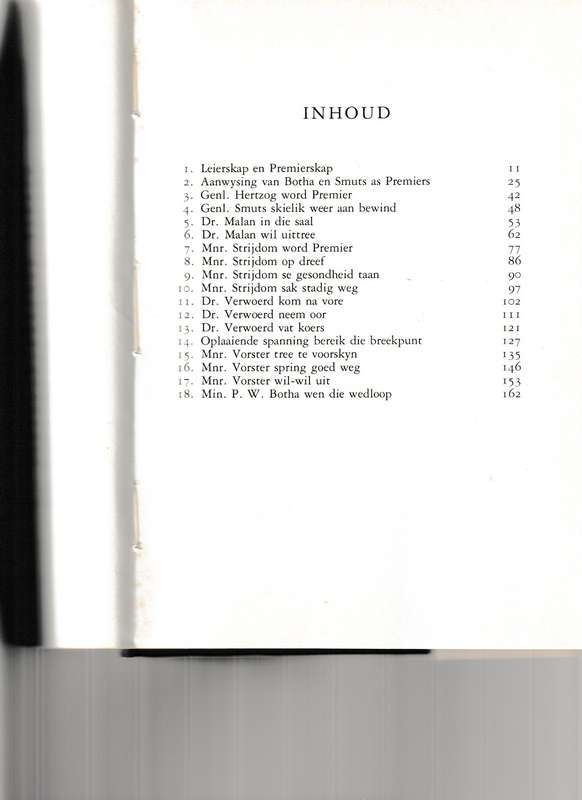 PREMIERS-VERKIESINGS SEDERT 1910 deur M.VC. BOTHA