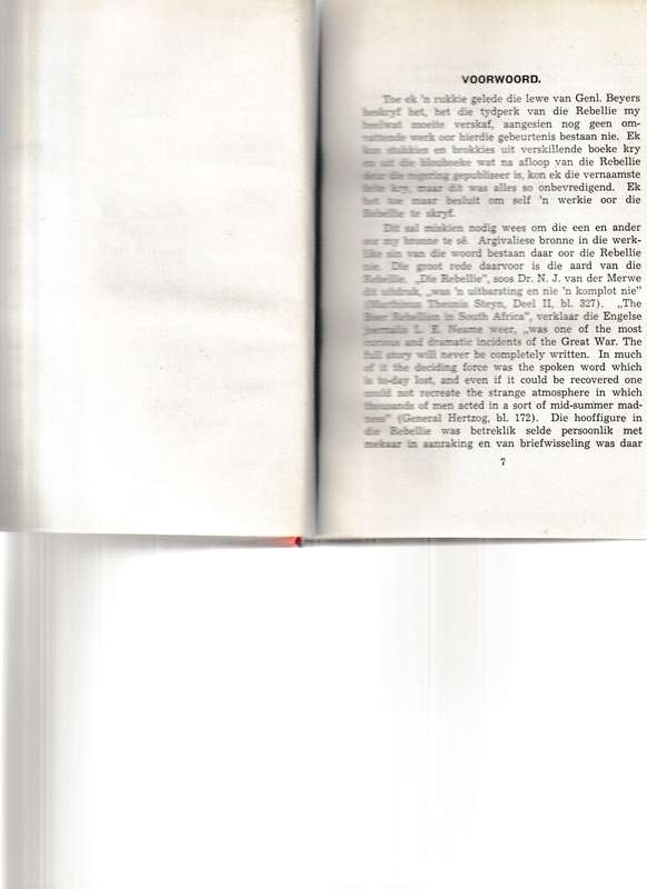 DIE REBELLIE 1914-1915 deur G.D Scholtz