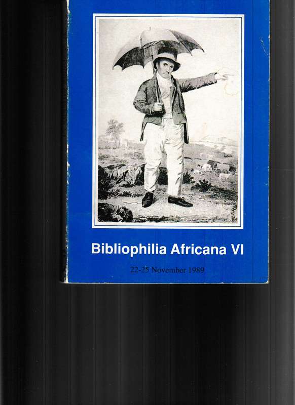 BIBLIOPHILIA AFRICANA VI