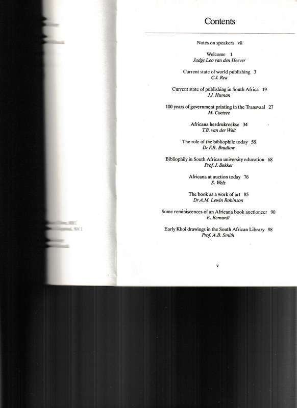 BIBLIOPHILIA AFRICANA VI