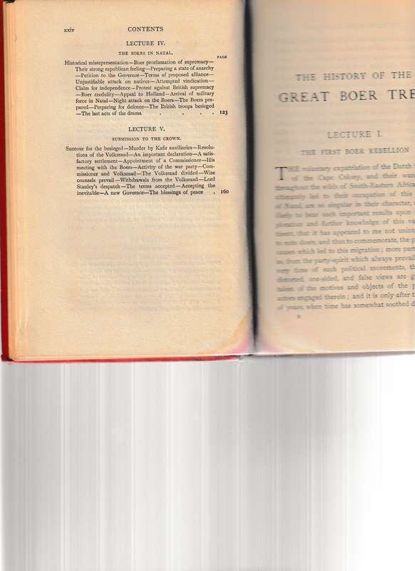 THE HISTORY OF THE GREAT BOER TREK, 1900