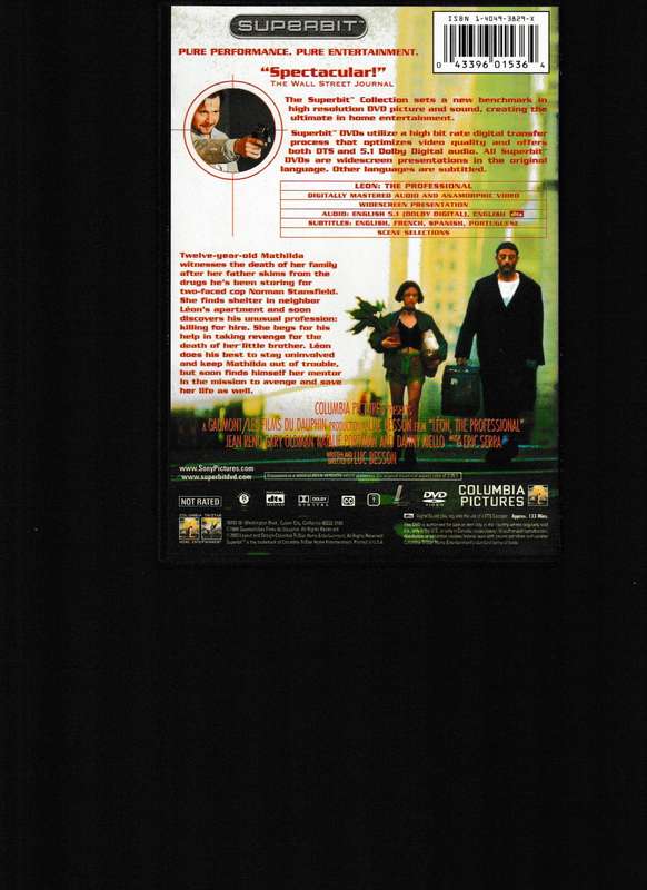 LEON, THE PROFESSIONAL DVD