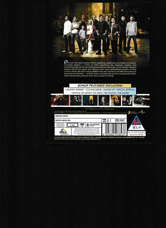 HEROES, THE COMPLETE DVD COLLECTION ON 23 DISCS