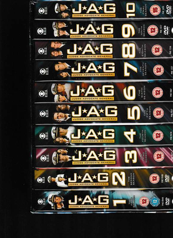 J.A.G JUDGE ADVOCATE GENERAL, COMMANDER'S SERIES ALL 10 SEASONS ON DVD 54 DISCS