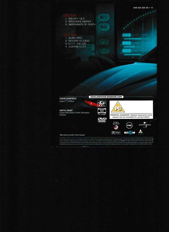 KNIGHT RIDER SEASON 2, 6 DVD SET